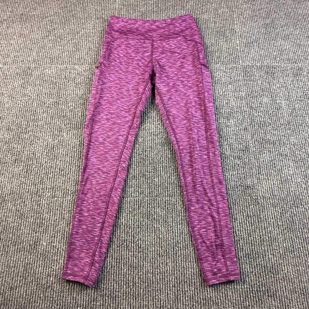 Z by Zobha Womens Small Purple Space Dye High Waisted Athletic Leggings ZLL0199S